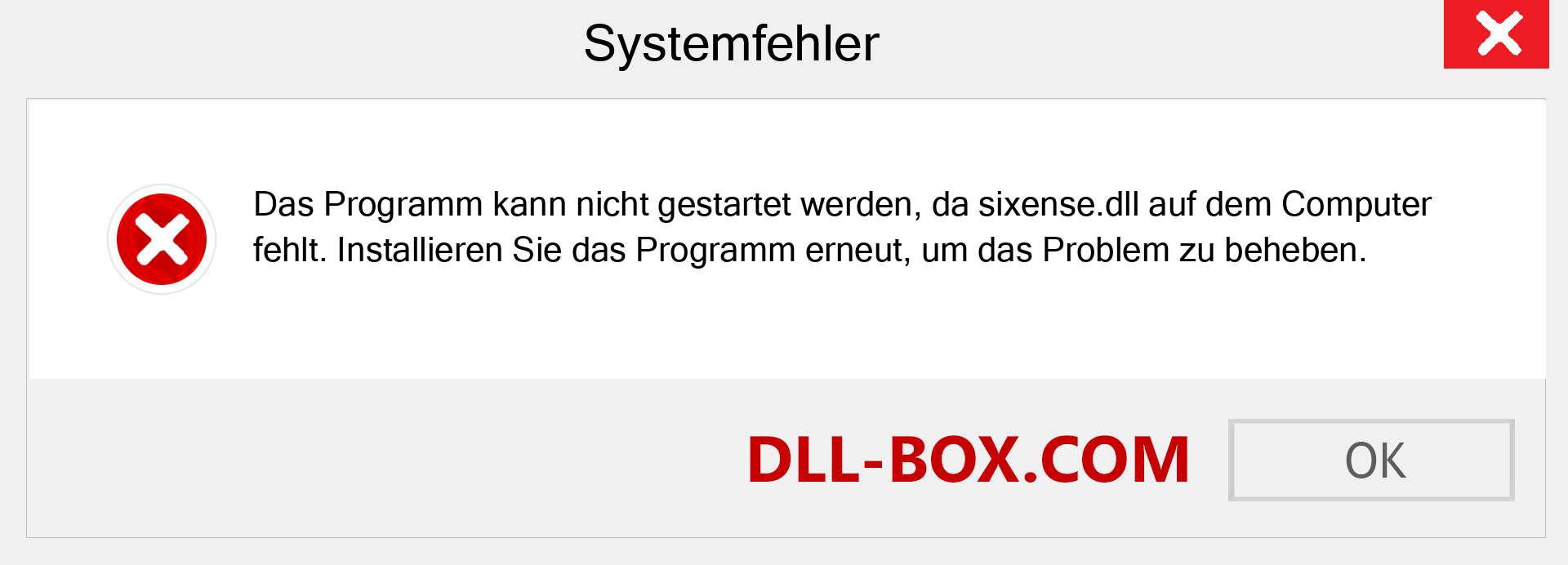 sixense.dll-Datei fehlt?. Download für Windows 7, 8, 10 - Fix sixense dll Missing Error unter Windows, Fotos, Bildern